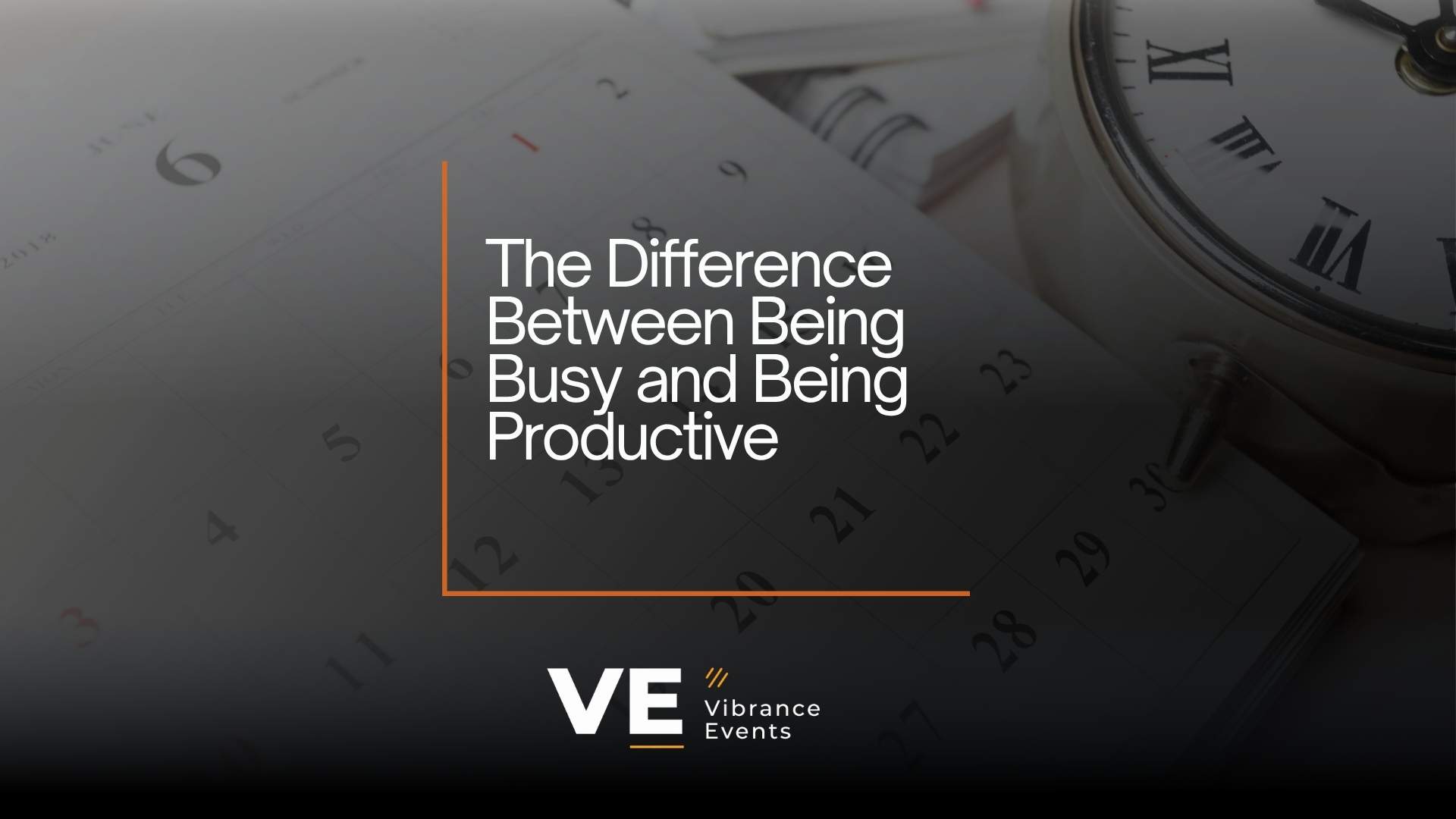 The Difference Between Being Busy and Being Productive